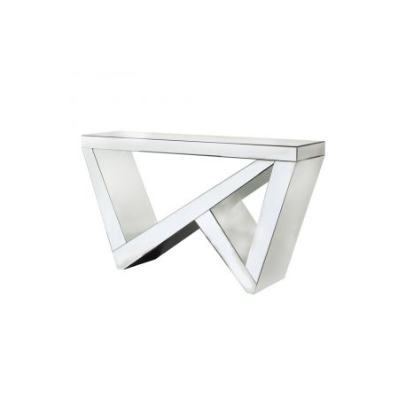 Mirror 'Z' Frame Console Table