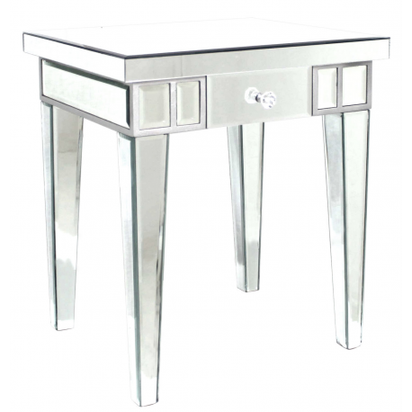 Mirror Lamp Side Table