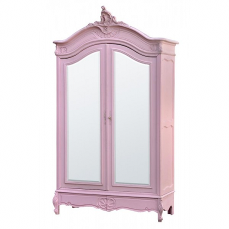 Rose Armoire (Wardrobe) with Full Mirror Doors