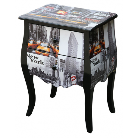 Taxi Wooden Bedside Cabinet/ Lamp Table