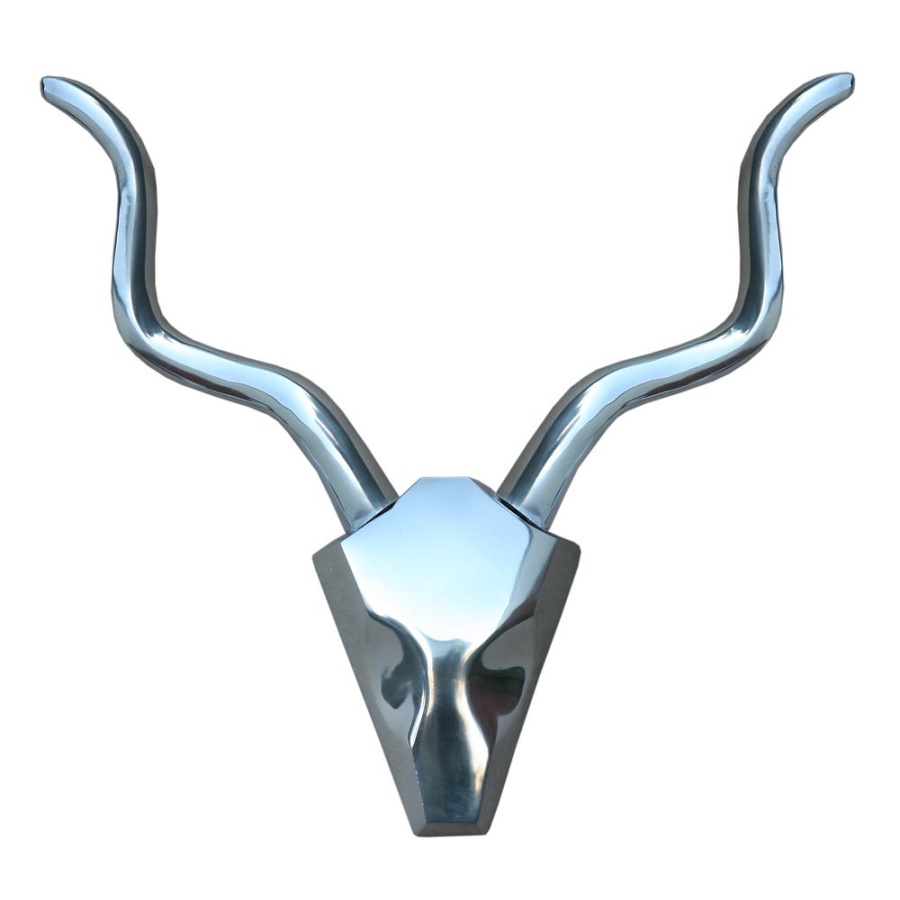 Aluminium Stag Head Ornament