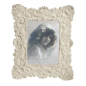 Cream Clay Ornate Photo Frame