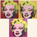 Set of 3, Art Deco Marilyn Monroe Canvas Prints