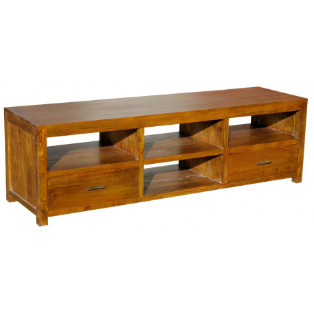 Chunky Wooden Entertainment Unit TV Stand