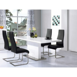 Chaffee High Gloss Table & Four Chairs