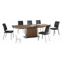 Dublin Walnut Wood Extending Table & 6 Chairs