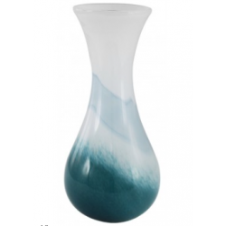 Aqua Mediterranean Glass Vase 
