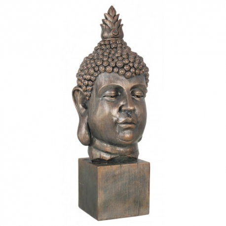 Bronze Buddha On Plinth Ornament