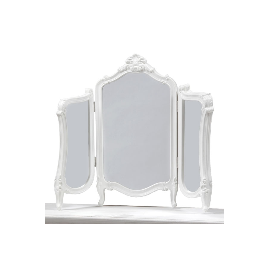 White Regency Dressing Table Mirror