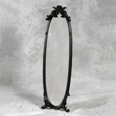 Black Dressing Mirror on Stand