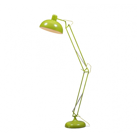 Lime Green Extra Large Classic Desk Style Floor Lamp (Yellow Fabric Flex)