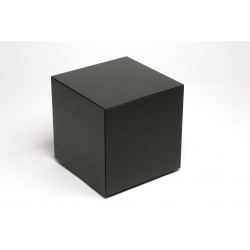 Black Venetian Glass Cube