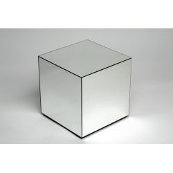 Clear Venetian Glass Cube
