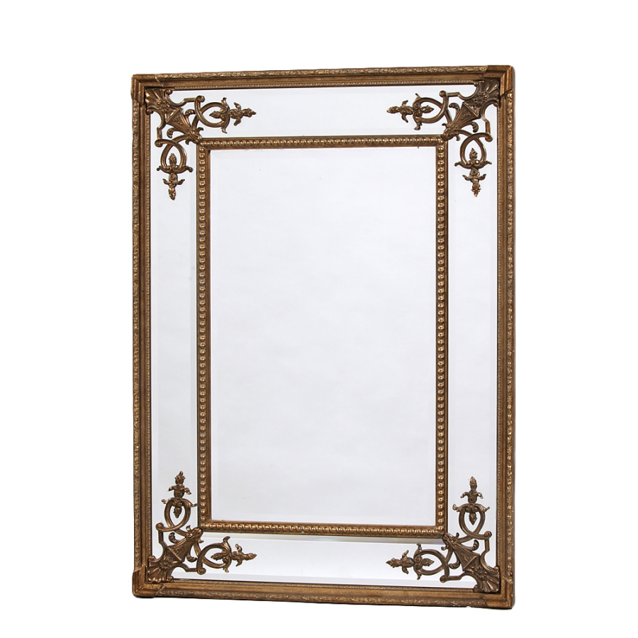 Gold Square French Mirror Gold Square French Mirror