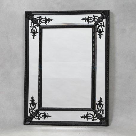 Black Square French Mirror