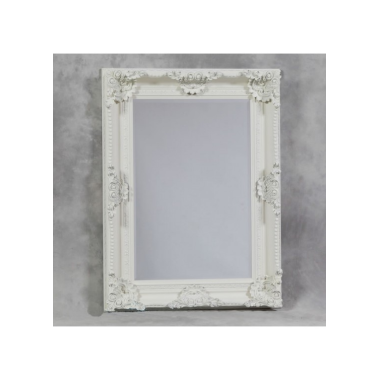 White Rectangular Classic Mirror