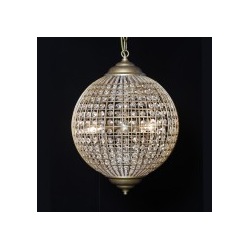 Medium Globe Chandelier - Gold