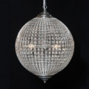 Large Globe Chandelier in Chrome