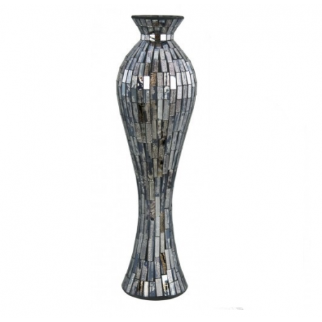 Copper Tile Mosaic Tall Vase