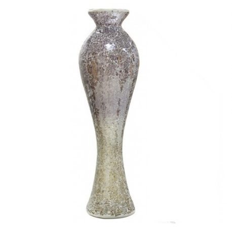 Lavender Sparkle Mosaic Tall Vase