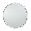 Crystal Gem Round Mirror Large Candle Plate