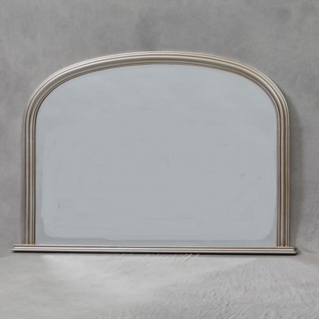 Antique Silver Classic Overmantle Mirror