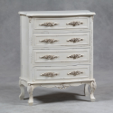 Antiqued Cream St. Etienne Large Chest Of Drawers