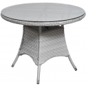 Hamptons Deluxe Garden Furniture Dining Set - Washed Grey Beige Colour