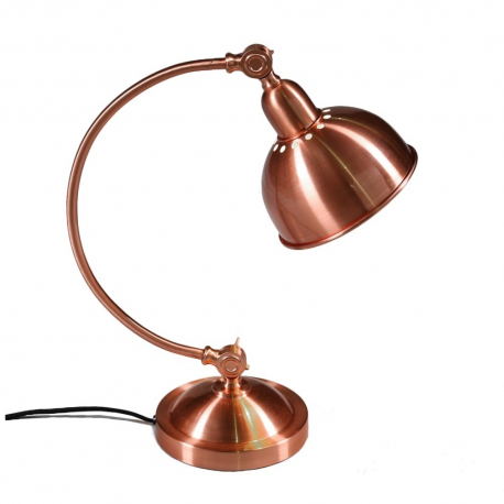 Vintage Copper Arched Traditional Desk Lamp