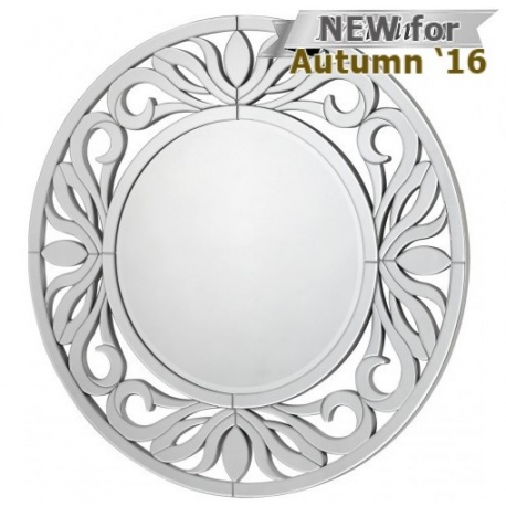 Cortina Wall Mirror With Silver Trim (118cm)