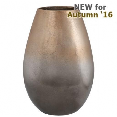 Large Graduated Gold Tapered Vase (32cm)