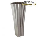 Large Shiny Taupe Kimona Vase (60m) 