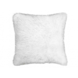 White Alaska Faux Fur Cushion