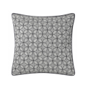 Soft Grey Geometric Star Cushion