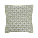 Olive Green Star Geometric Cushion