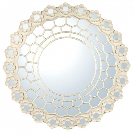 White Clay Paint Persian Constellation Mirror