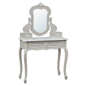 Charmont Gris Grey Console Table with Mirror