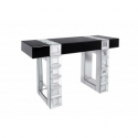 Mirrored Cubic Console Table