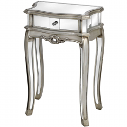 Argente Mirrored 1 Drawer Lamp Table