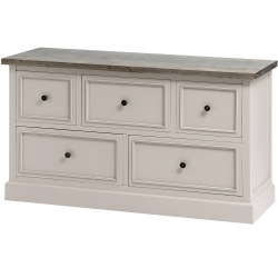 The Stadley Collection 5 Drawer Low Chest