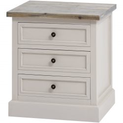 The Stadley Collection 3 Drawer Side Table