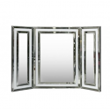 Manhattan White Vanity Mirror White Clear