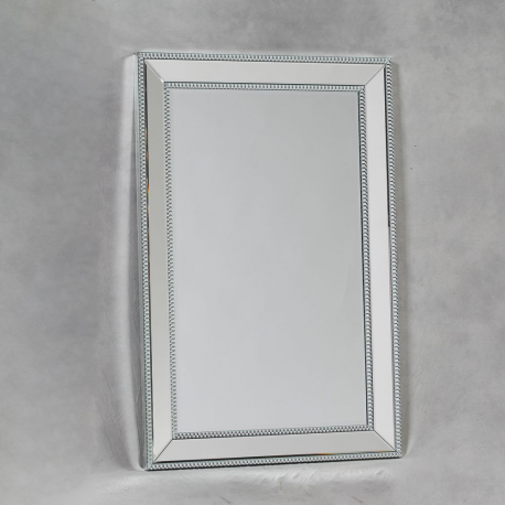 Medium Venetian Pearled Style Edge 'Mayfair' Glass Wall Mirror