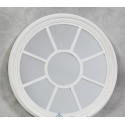 Round Porthole Mirror - Distressed White