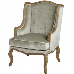 Crushed Velvet Wing Chair in Mint