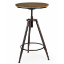 Camden Metal and Wood Industrial Bar Table