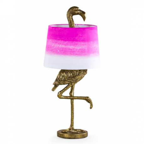 Antique Gold Finished Flamingo Table Lamp