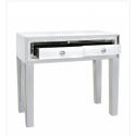 White Manhat 2 Drawer Console Table