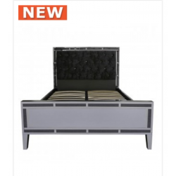 Smoked Millanno Mirror King Size Bed Frame