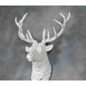 Large Stag Head in White